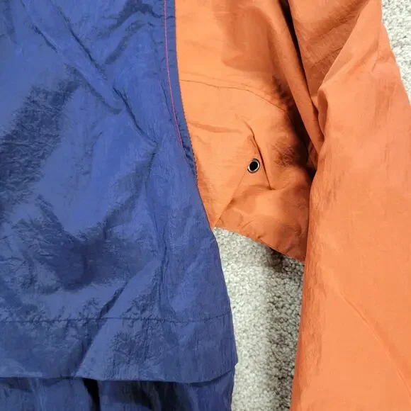 VTG Reebok Greg Norman Golf Windbreaker Mens XL Colorblock Vented Graphic Shark
